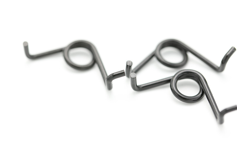Custom spring steel torsion spring black coating 